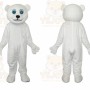 White Teddy Bear Mascot Costume