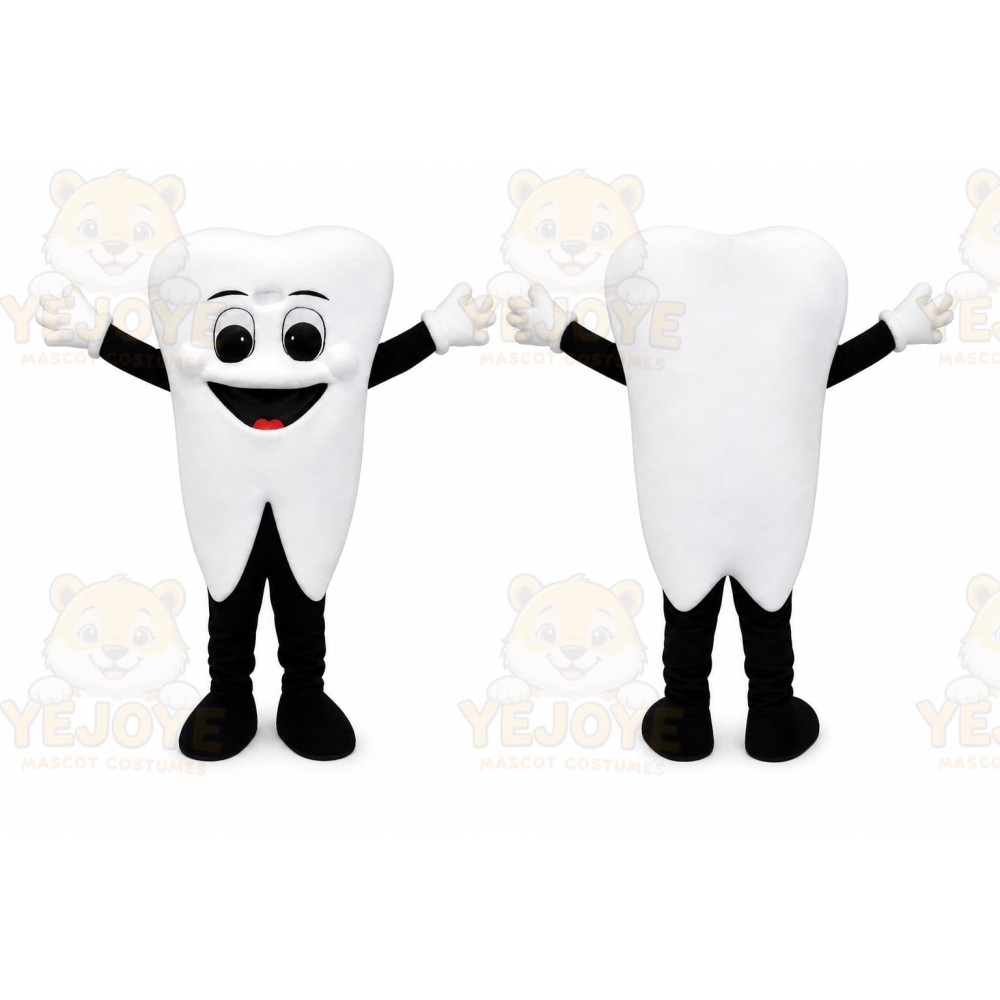 White Teeth Tooth Mascot Costume