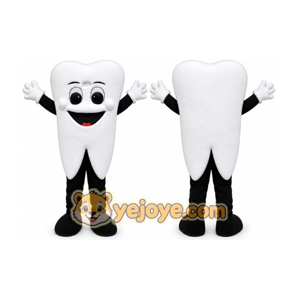 White Teeth Tooth Mascot Costume