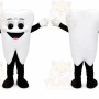 White Teeth Tooth Mascot Costume