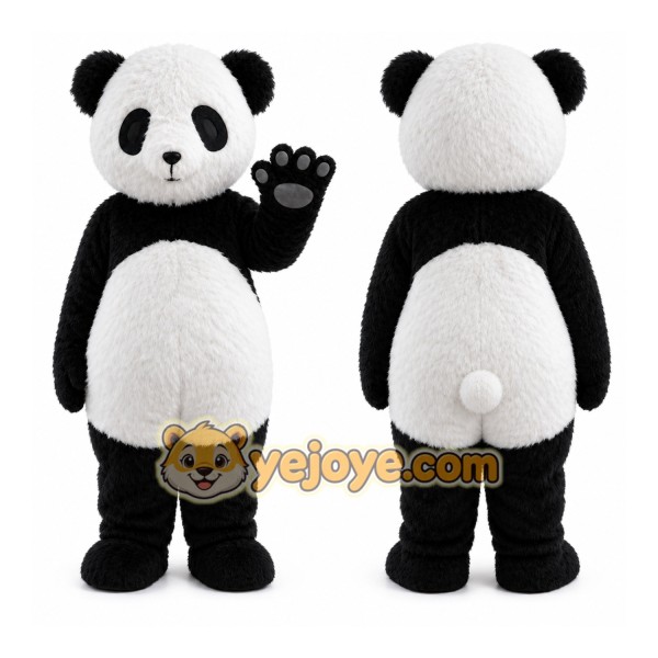 Black And White Panda Mascot Costume