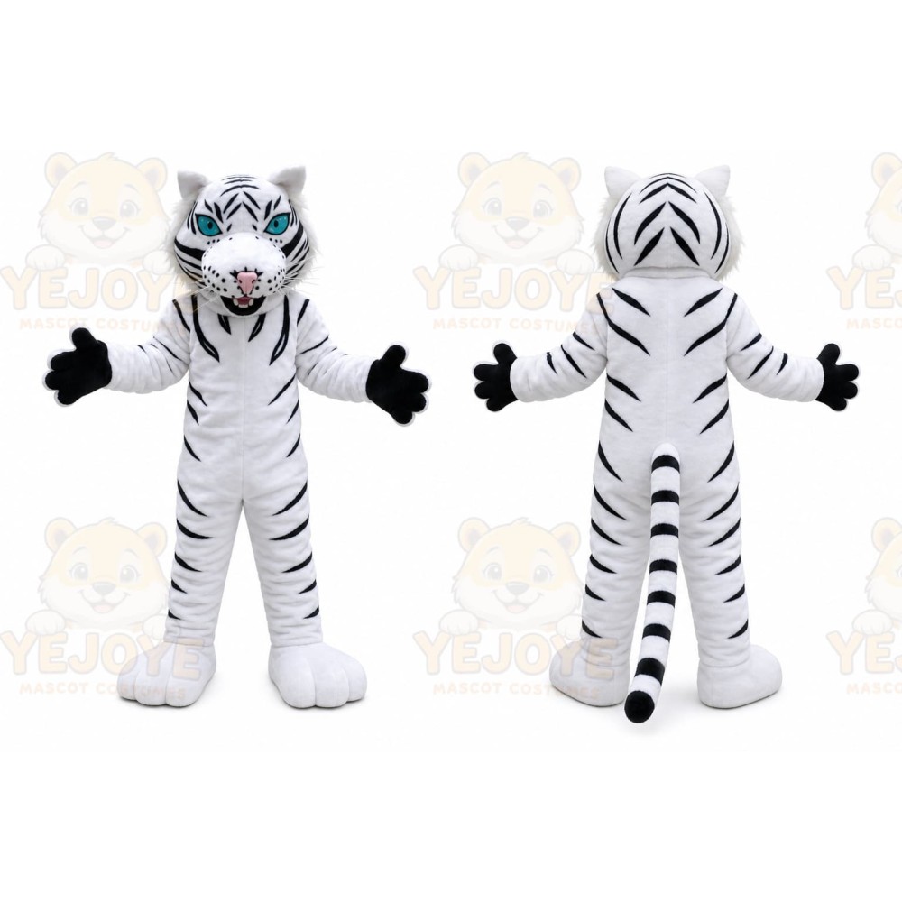 White Tiger Mascot Costume