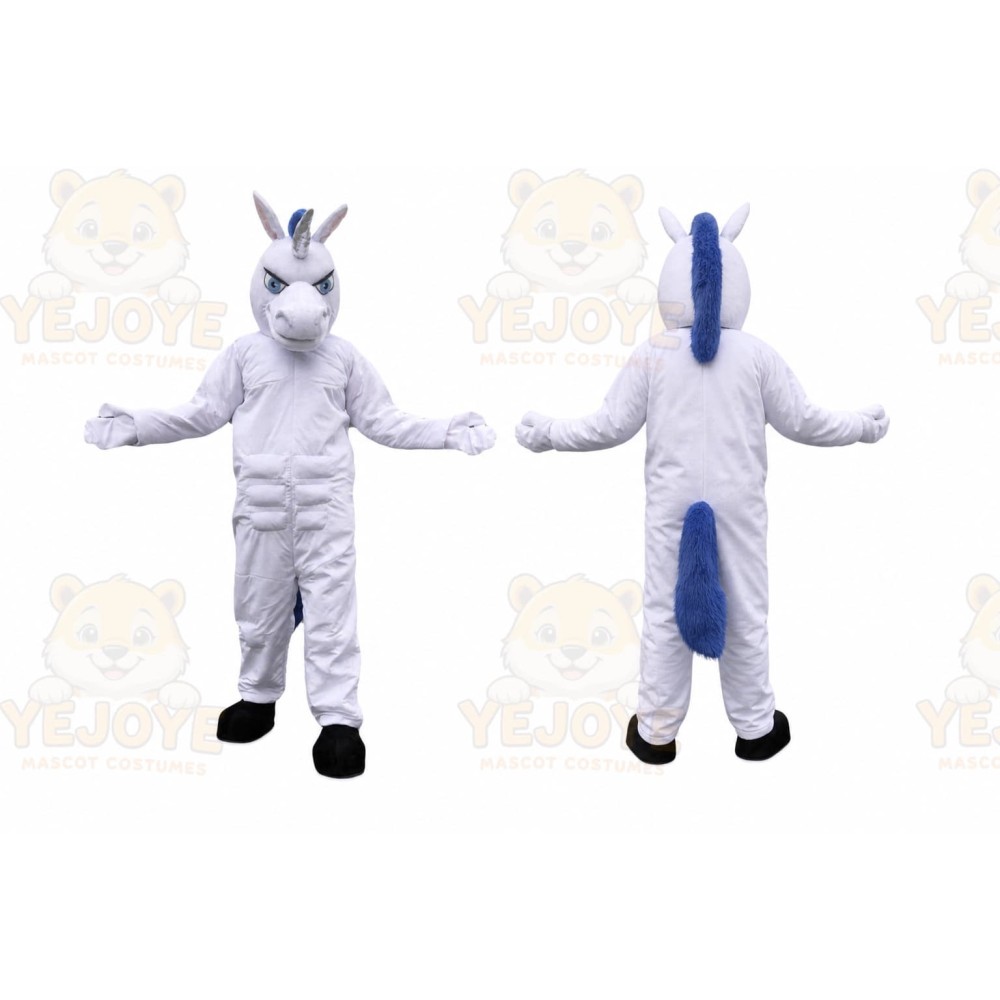 White Unicorn Horse Mascot Costume for Adult