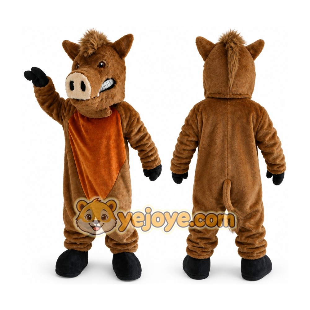 Wild Boar Mascot Plush Hog Mascot Costume