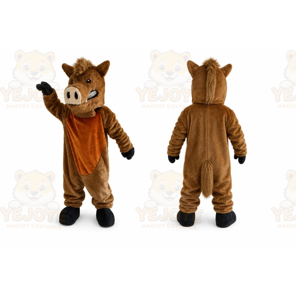 Wild Boar Mascot Plush Hog Mascot Costume