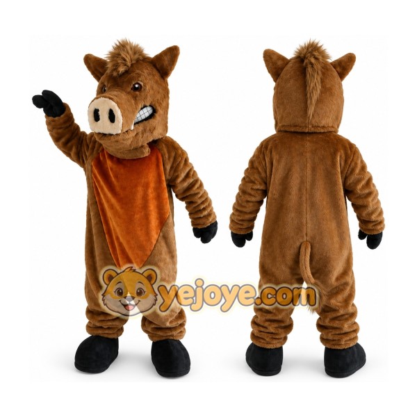 Wild Boar Mascot Plush Hog Mascot Costume