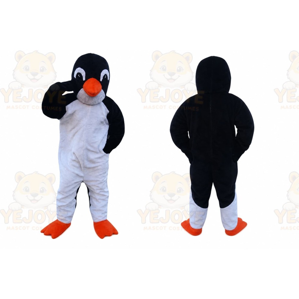 Black And White Penguin Mascot Costume for Adult