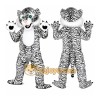 Black and White Tiger Mascot Costumes for Adults Black and White Tiger Mascot Costumes for Adults