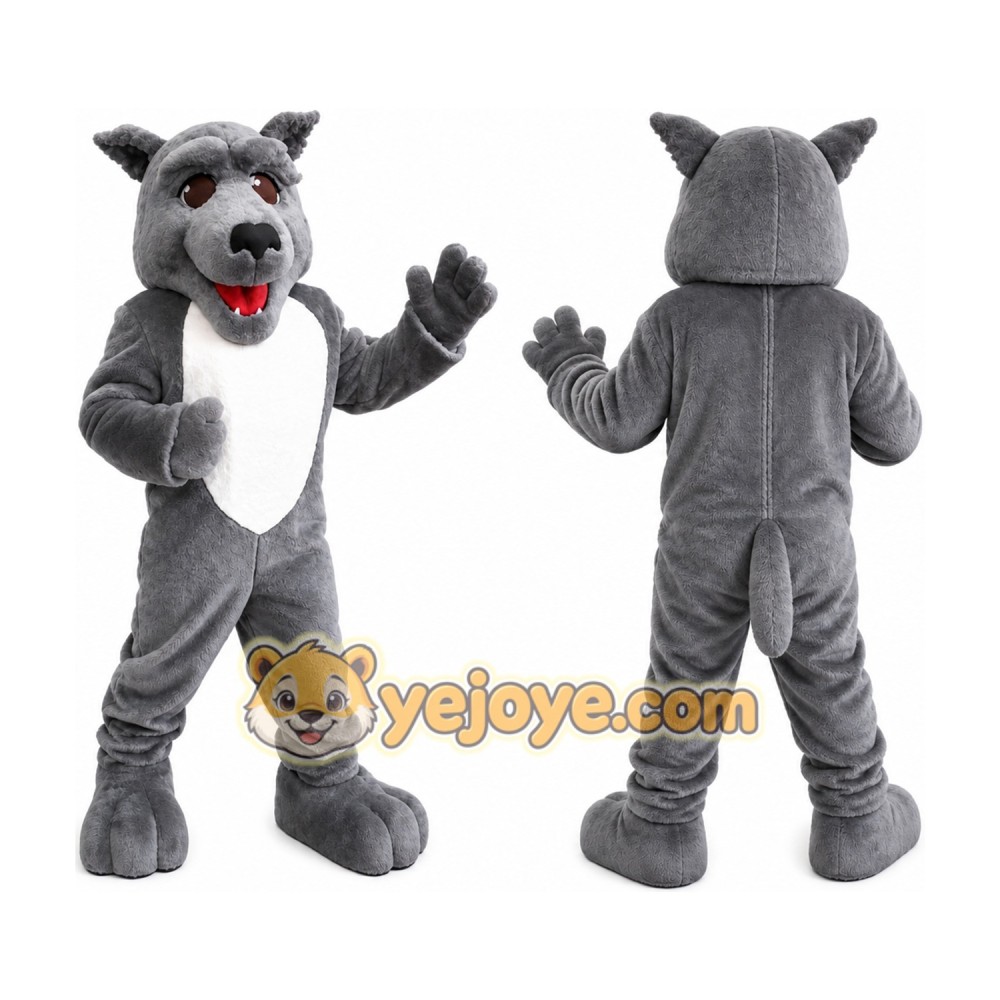 Wolf Hound Dog Mascot Costume Wolf Hound Dog Mascot Costume