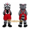 Gray Raccoon Mascot Costume Gray Raccoon Mascot Costume