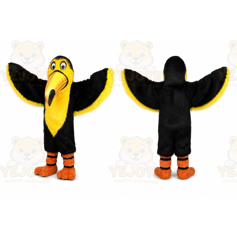 Yellow & Black Toucan Mascot Costume