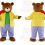 Yellow Bear Adult Cartoon Mascot Costume
