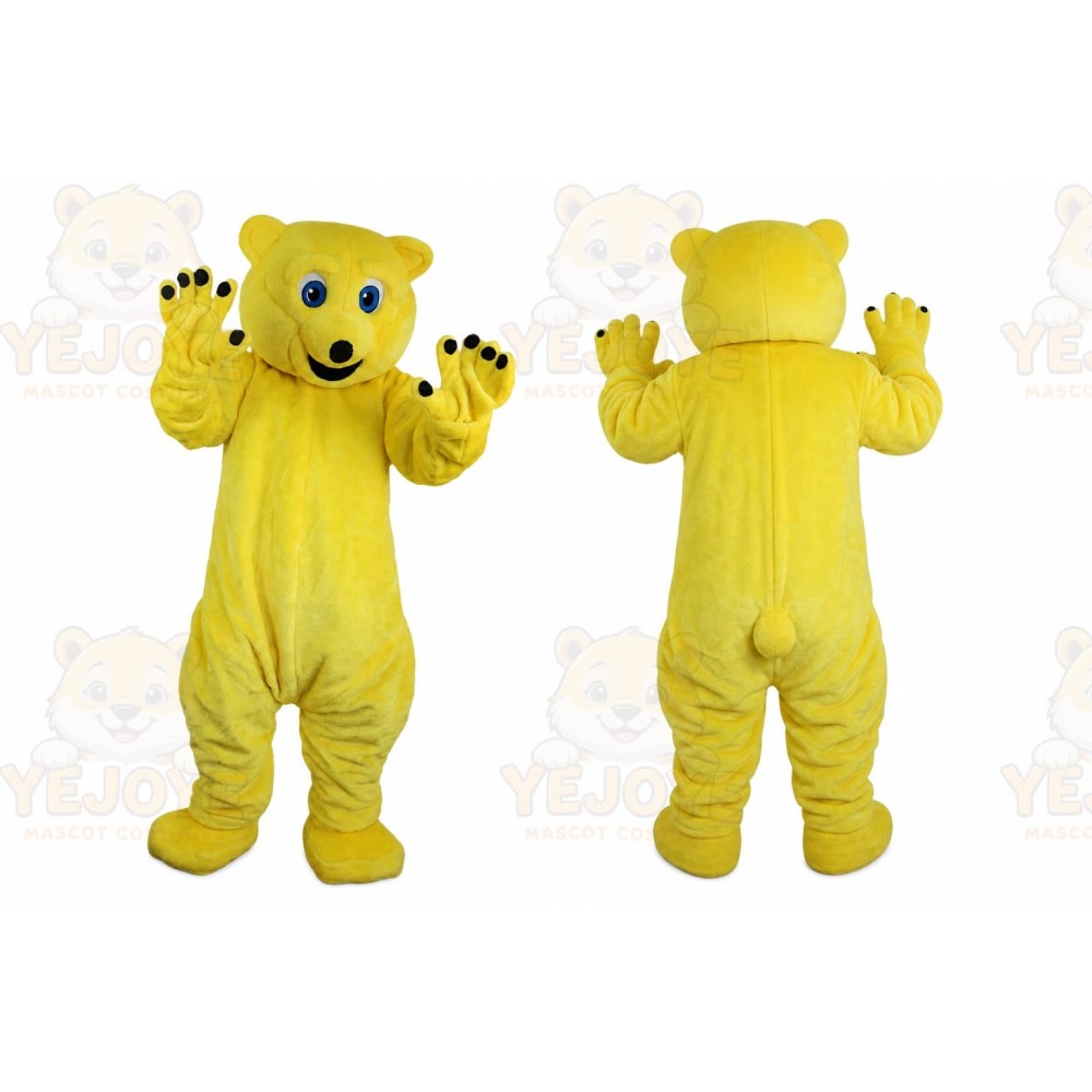 Yellow Bear Mascot Costume for Adult