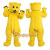Yellow Bear Mascot Costume for Adult