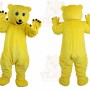 Yellow Bear Mascot Costume for Adult