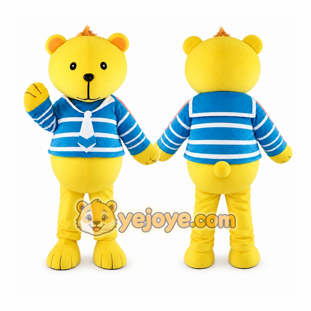 Yellow Bear Mascot Costume Yellow Bear Mascot Costume