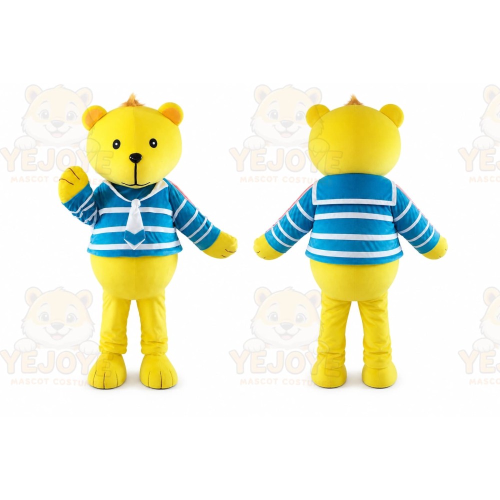 Yellow Bear Mascot Costume
