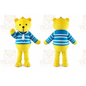 Yellow Bear Mascot Costume