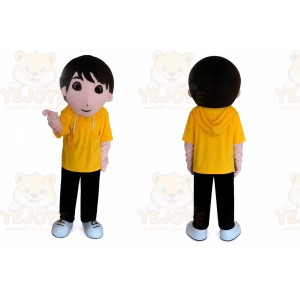 Yellow Boy Mascot Costume