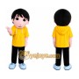 Yellow Boy Mascot Costume