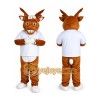 Yellow Brown Elk Mascot Costume for Adult