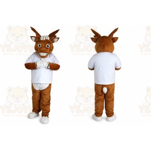 Yellow Brown Elk Mascot Costume for Adult