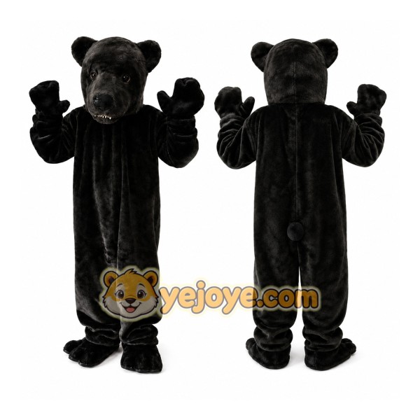 Black Bear Mascot Costume for Adult