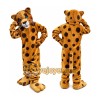 Yellow Brown Leopard Mascot Costume for Adult