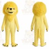 Yellow Carnival Lion Mascot Costume