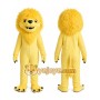 Yellow Carnival Lion Mascot Costume