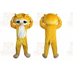 Yellow Cat Animal Mascot Costume