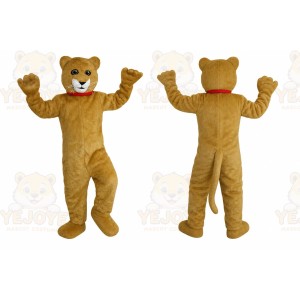 Yellow Cat Mascot Costume
