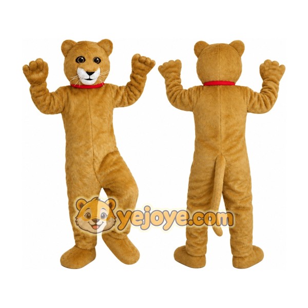 Yellow Cat Mascot Costume