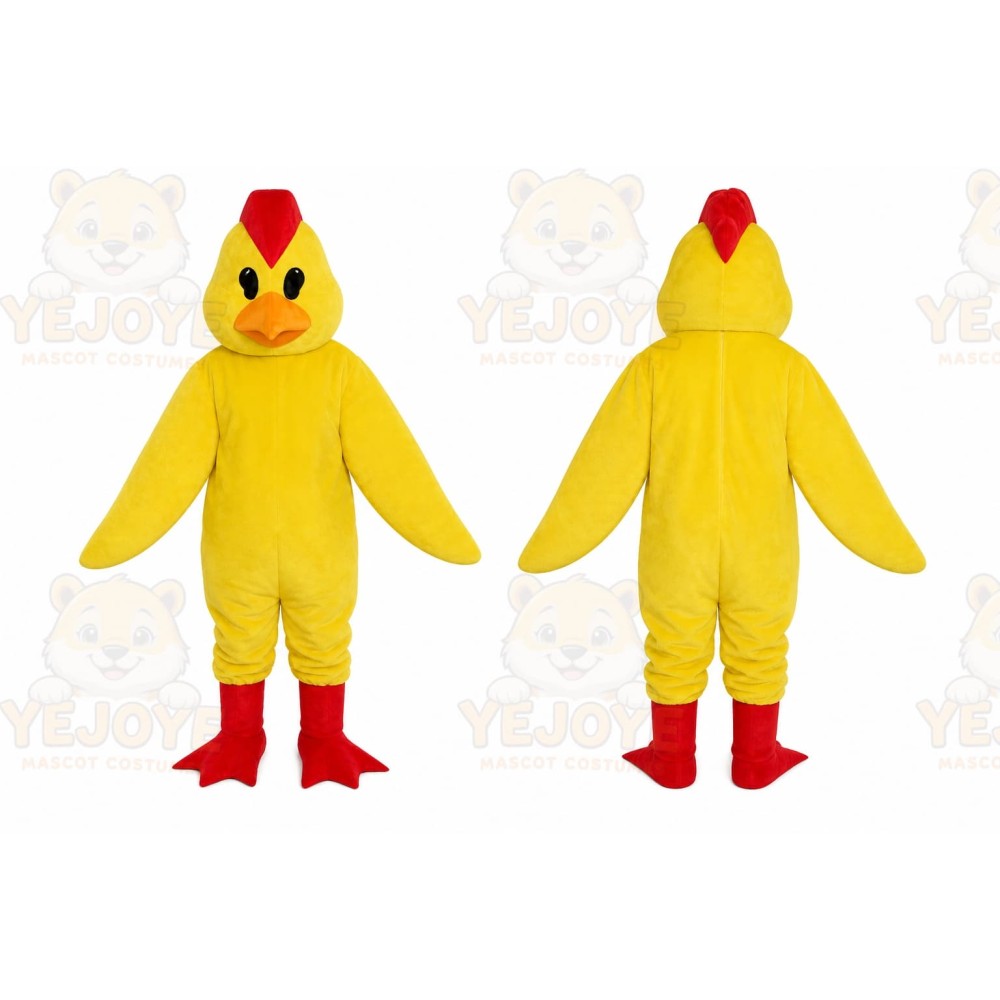 Yellow Chicken Mascot Costume