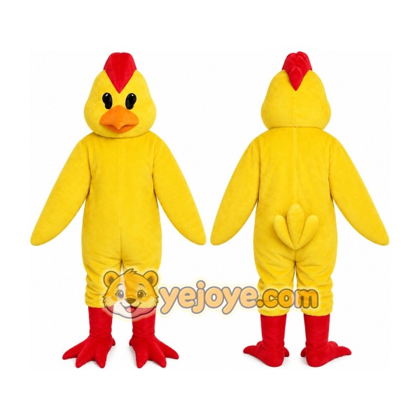 Yellow Chicken Mascot Costume