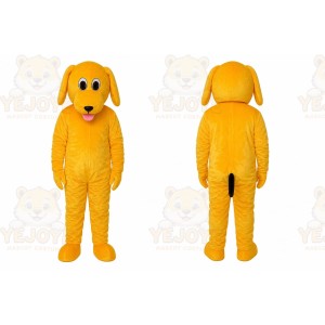 Yellow Dog Cartoon Mascot Costume