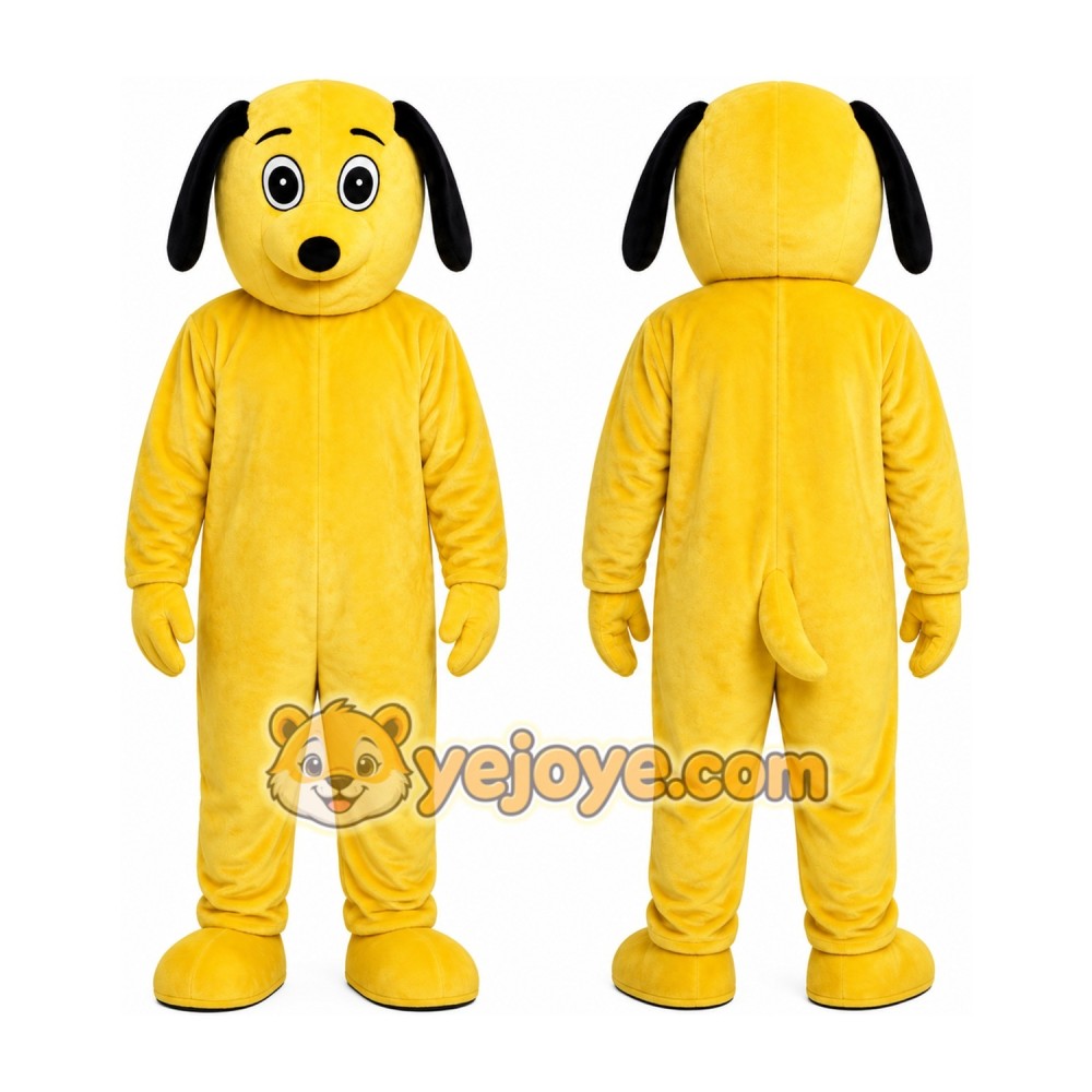 Yellow Dog Mascot Costume for Adult