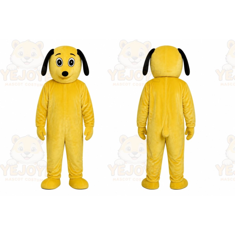 Yellow Dog Mascot Costume for Adult
