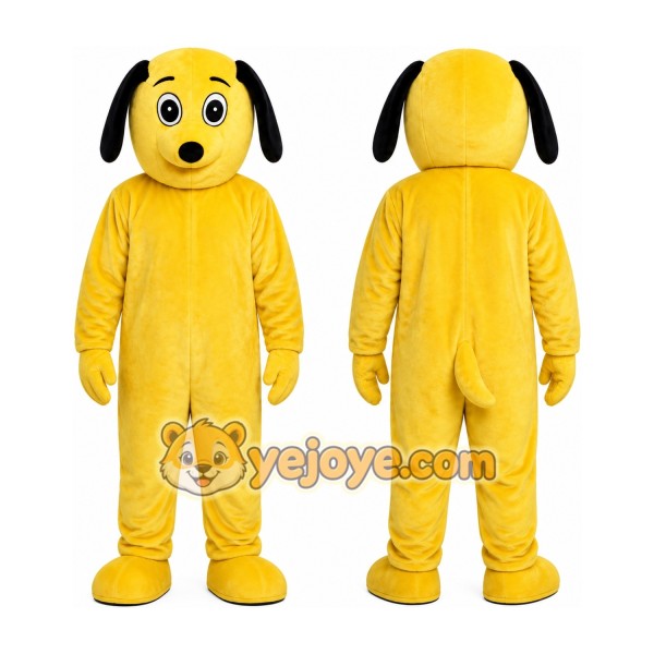 Yellow Dog Mascot Costume for Adult