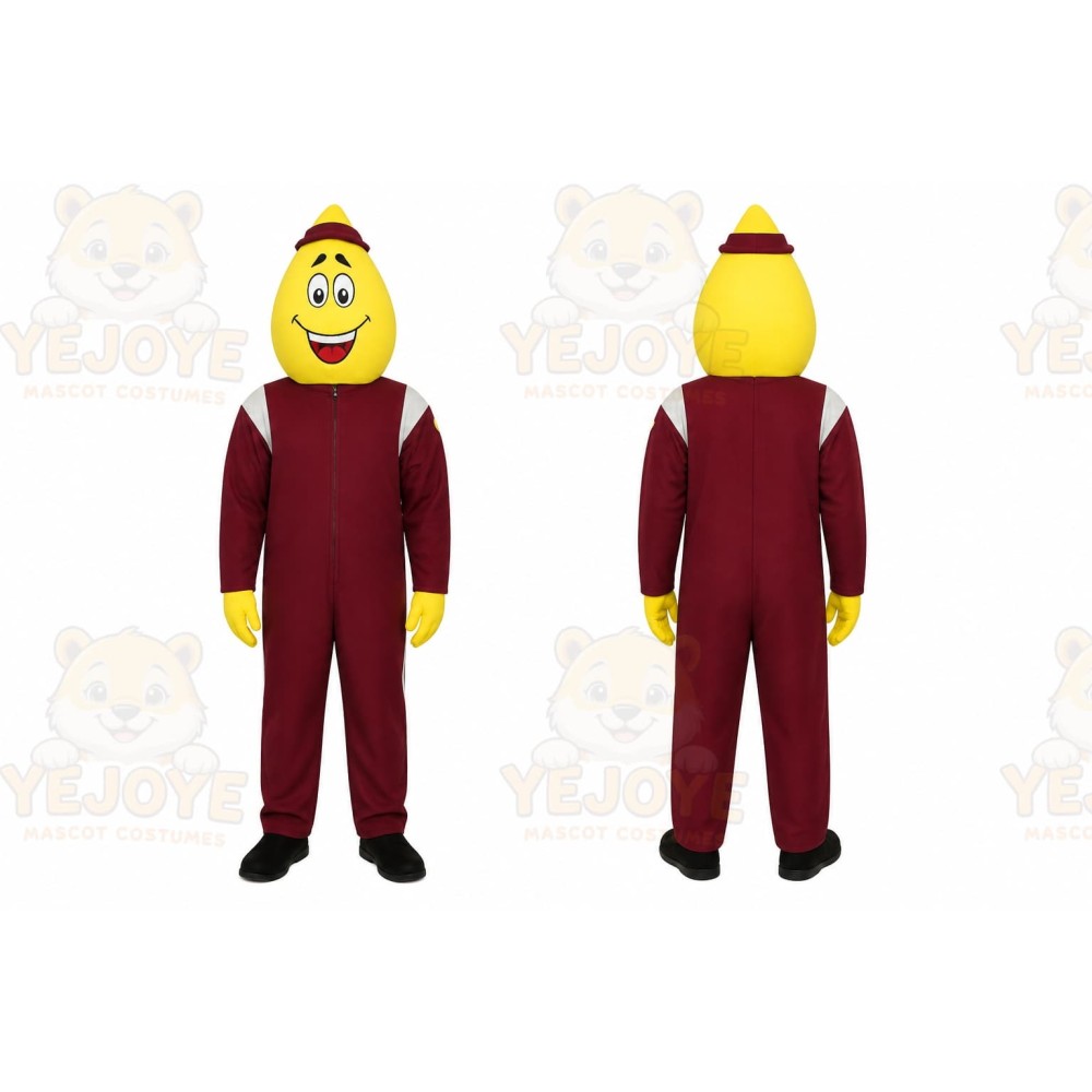 Yellow Drop Dots Mascot Costume