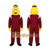 Yellow Drop Dots Mascot Costume Yellow Drop Dots Mascot Costume
