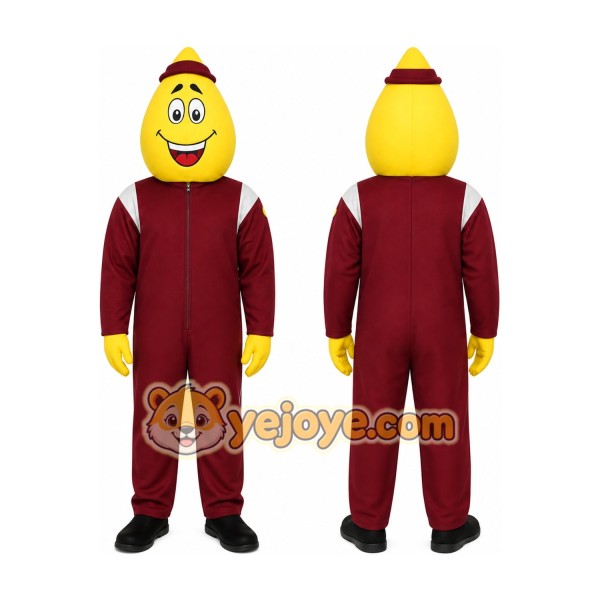 Yellow Drop Dots Mascot Costume