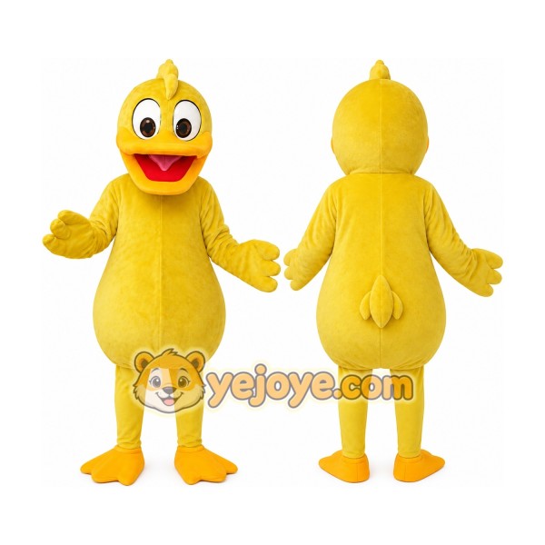 Yellow Duck Mascot Costume Custom Cartoon