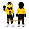 Yellow Eagle Mascot Costume Hawk Falcon