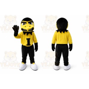 Yellow Eagle Mascot Costume Hawk Falcon