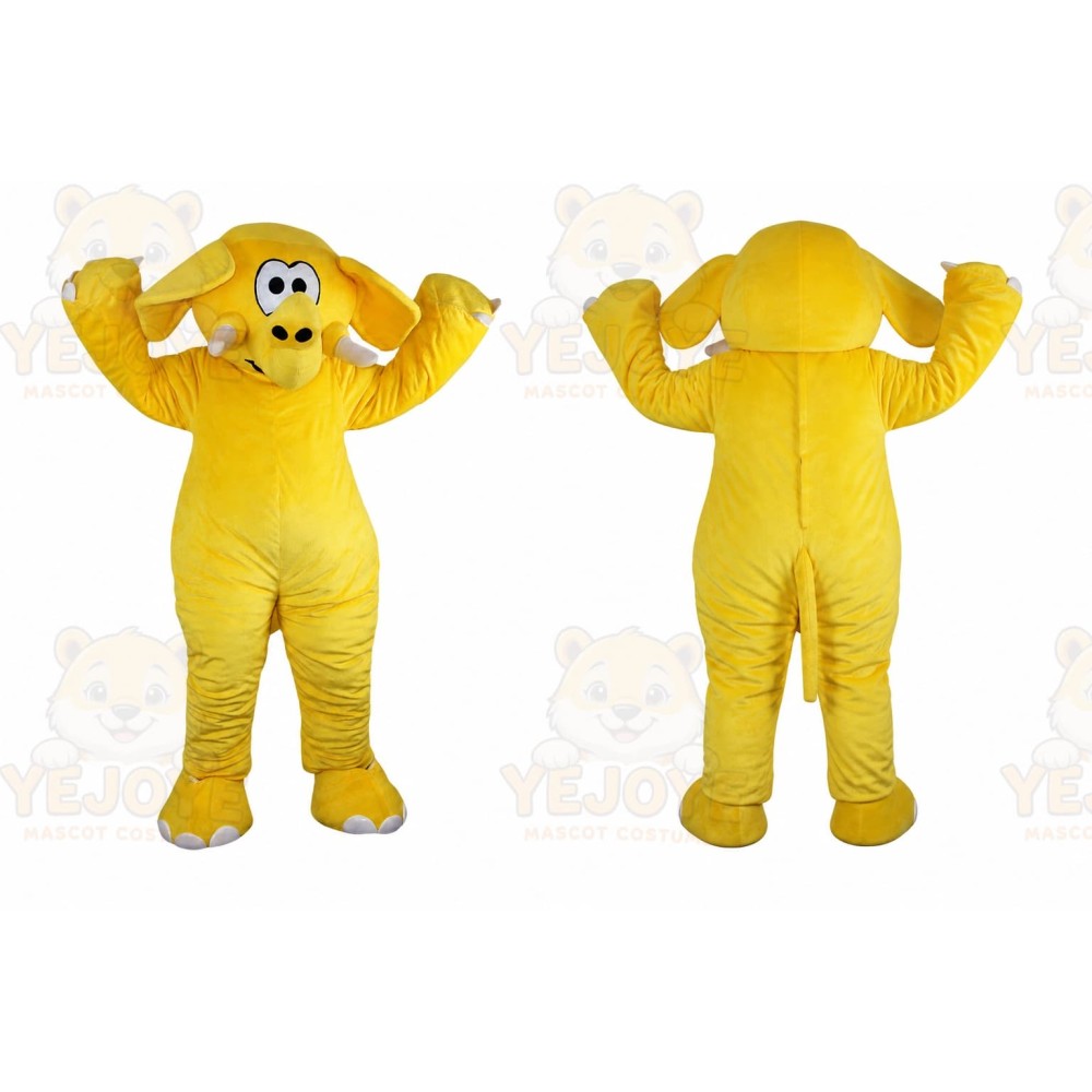 Yellow Elephant Mascot Costume for Adult