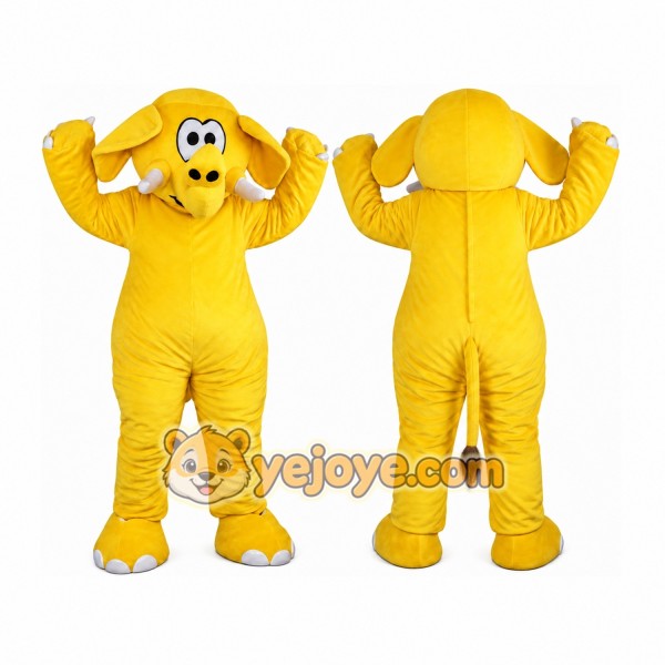 Yellow Elephant Mascot Costume for Adult