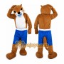Yellow Ferret Skunk Mascot Costume for Adult
