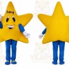 Yellow Five-Pointed Star Mascot Costume for Adult