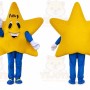 Yellow Five-Pointed Star Mascot Costume for Adult